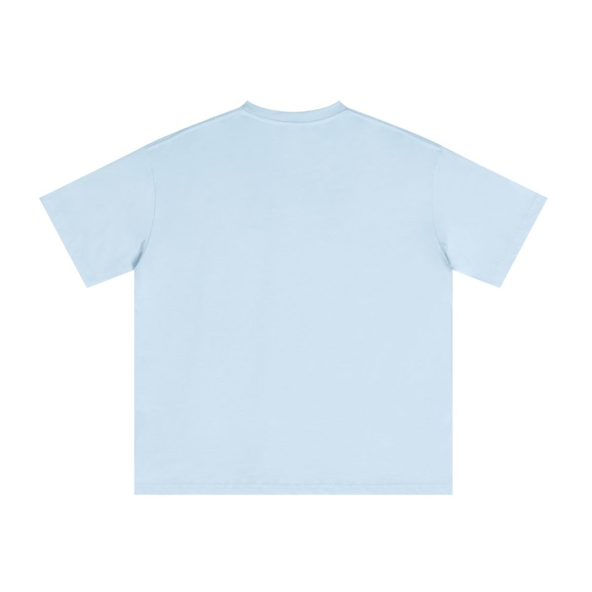 235GSM Men's cool-touch Crew Neck T-shirt Light blue