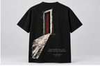 Open Door Graphic T-Shirt — Black — back view