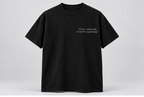 Open Door Graphic T-Shirt — Black — front view