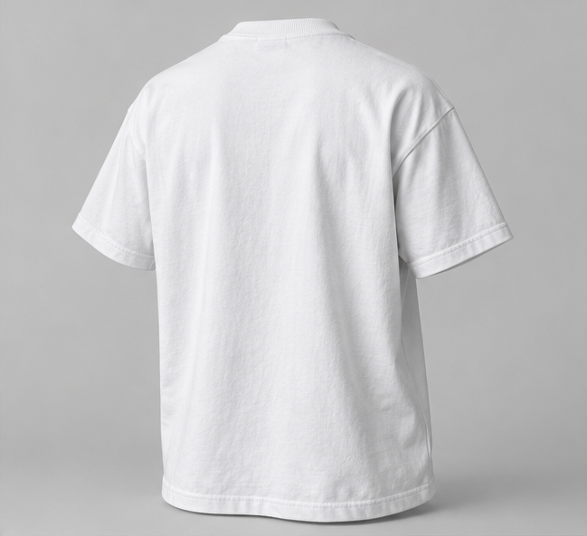 Proof of Identity Logo T-Shirt — White — back view