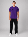 TRUE AUTHENTIC Sundried Purple  Luxury Streetwear T-Shirt with 2-Inch Rubber Chest Logo — product image 1