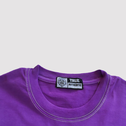 True Authentic Regular Wear Custom T-shirt Purple