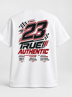 Racing 23 Graphic T-Shirt — White — back view