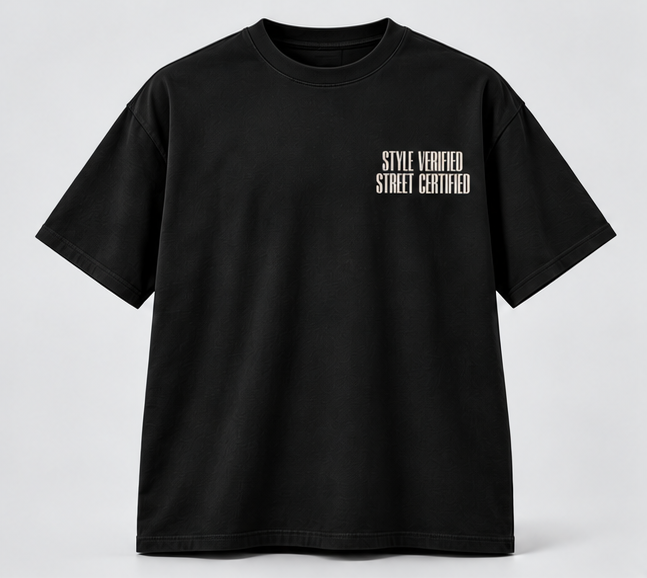 Red Lips City Graphic T-Shirt — Black — front view