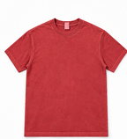 Washed Crewneck T-Shirt — Red — front view