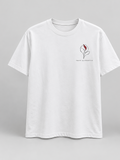 Sculpture Dual Profile T-Shirt — White — front view