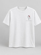 Sculpture Dual Profile T-Shirt — White — front view