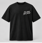 Sculpture Red Lily Graphic T-Shirt — Black — front view