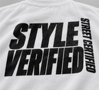 Style Verified Street Certified T-Shirt — White — detail view