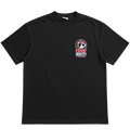 True Authentic black 300GSM heavyweight T-shirt front with Proof of Identity bear chest graphic