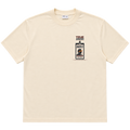 True Authentic cream 300GSM heavyweight T-shirt front with Proof of Identity chest graphic