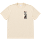 True Authentic cream 300GSM heavyweight T-shirt front with Proof of Identity chest graphic
