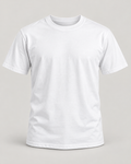 White blank T-shirt — illustrative garment mockup