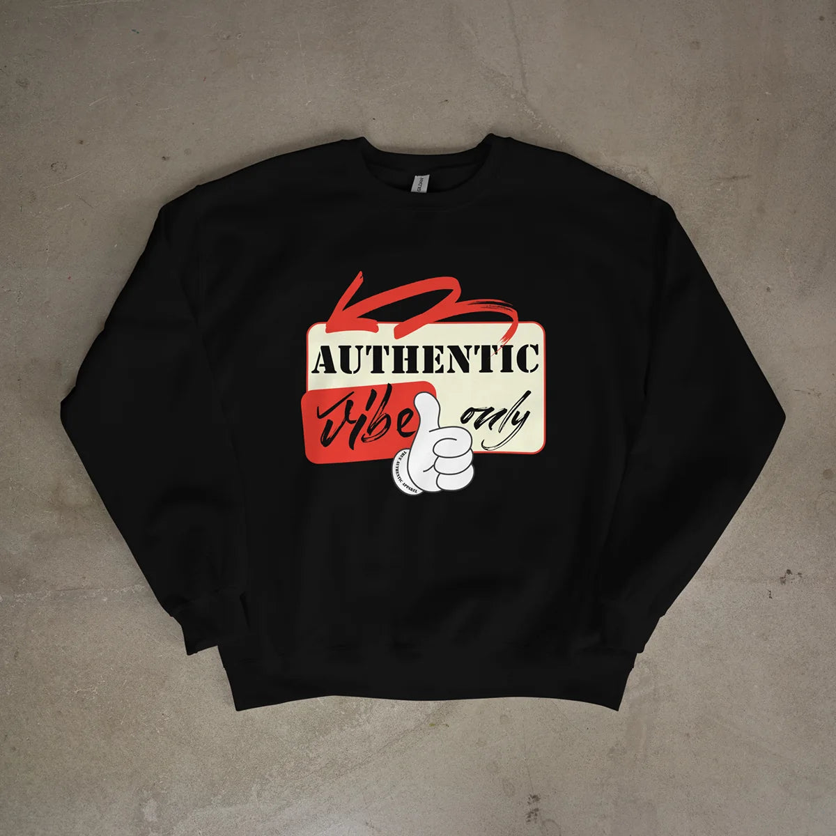 Authentic Vibe Only" Premium Heavyweight Sweater