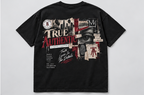 Truth Lives in the Details Graphic T-Shirt — Black — back view